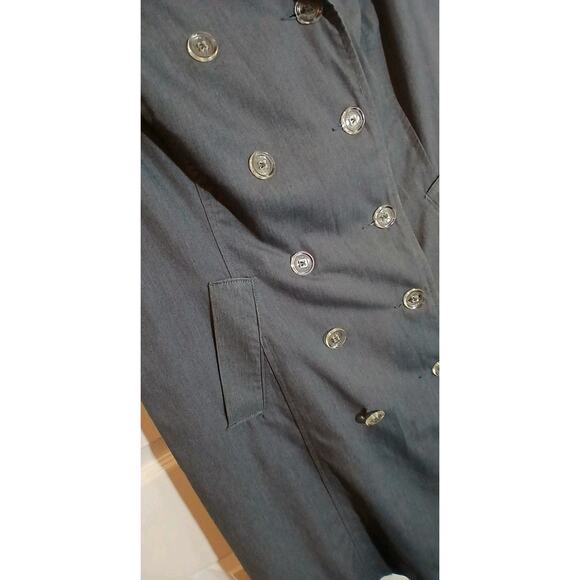 Isaac Mizrahi For Target Shirt Dress Button Up Sleeveless Gray XL - Picture 4 of 10